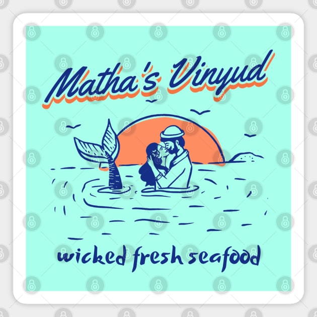 Matha's Vinyud, wicked fresh Seafood Magnet by Blended Designs